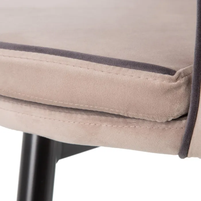 Scaun Lola Taupe, Catifea, Metal - creativdeco.ro [6]