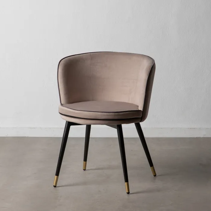 Scaun Lola Taupe, Catifea, Metal - creativdeco.ro [2]