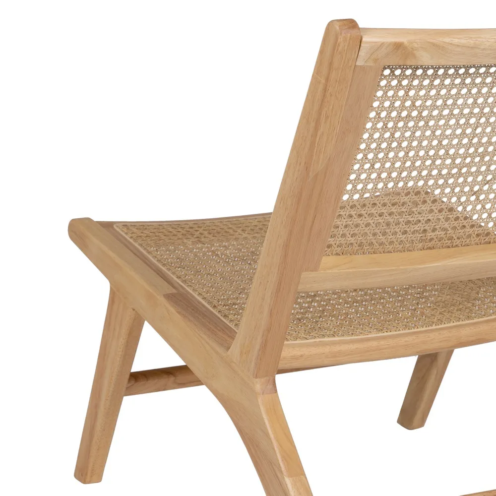 Scaun lounge lemn ratan natural - creativdeco.ro [5]
