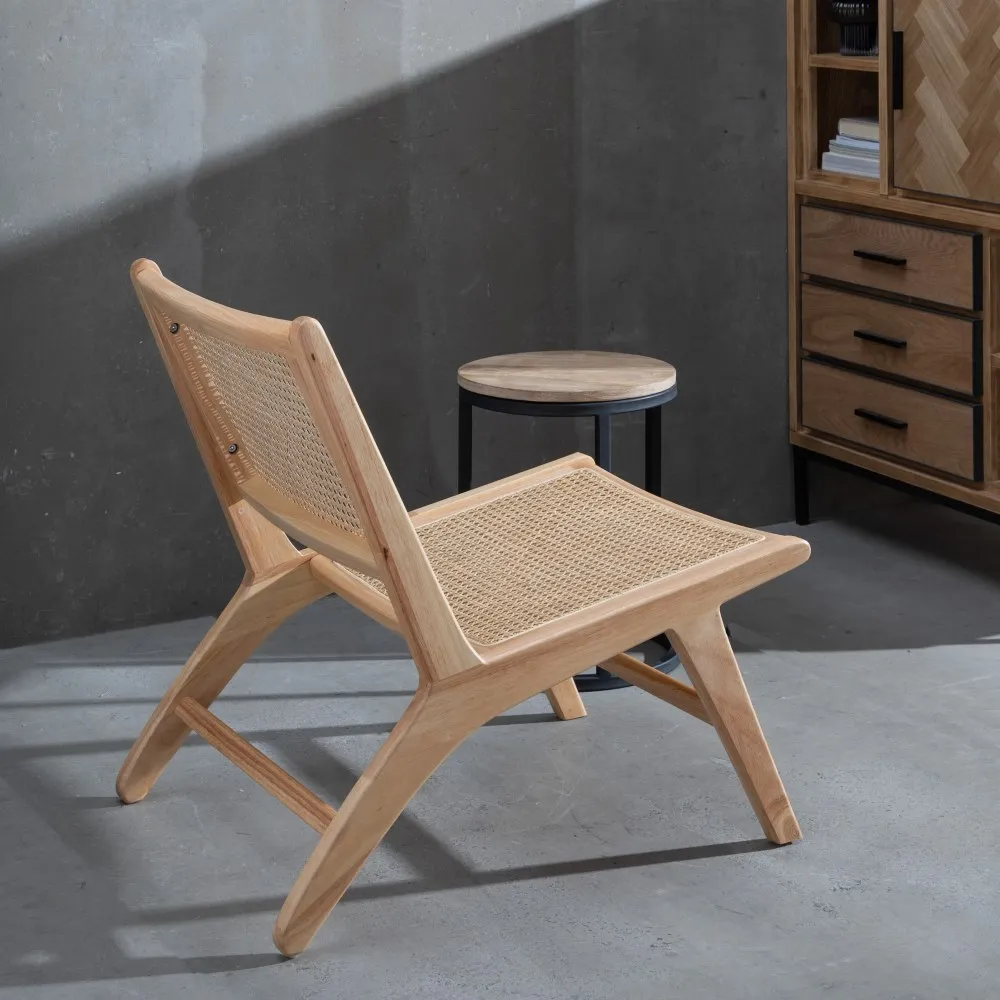 Scaun lounge lemn ratan natural - creativdeco.ro [6]