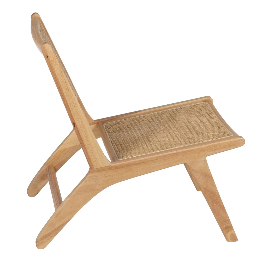 Scaun lounge lemn ratan natural - creativdeco.ro [3]