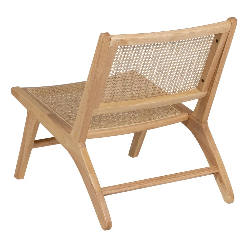 Scaun lounge lemn ratan natural - creativdeco.ro [4]