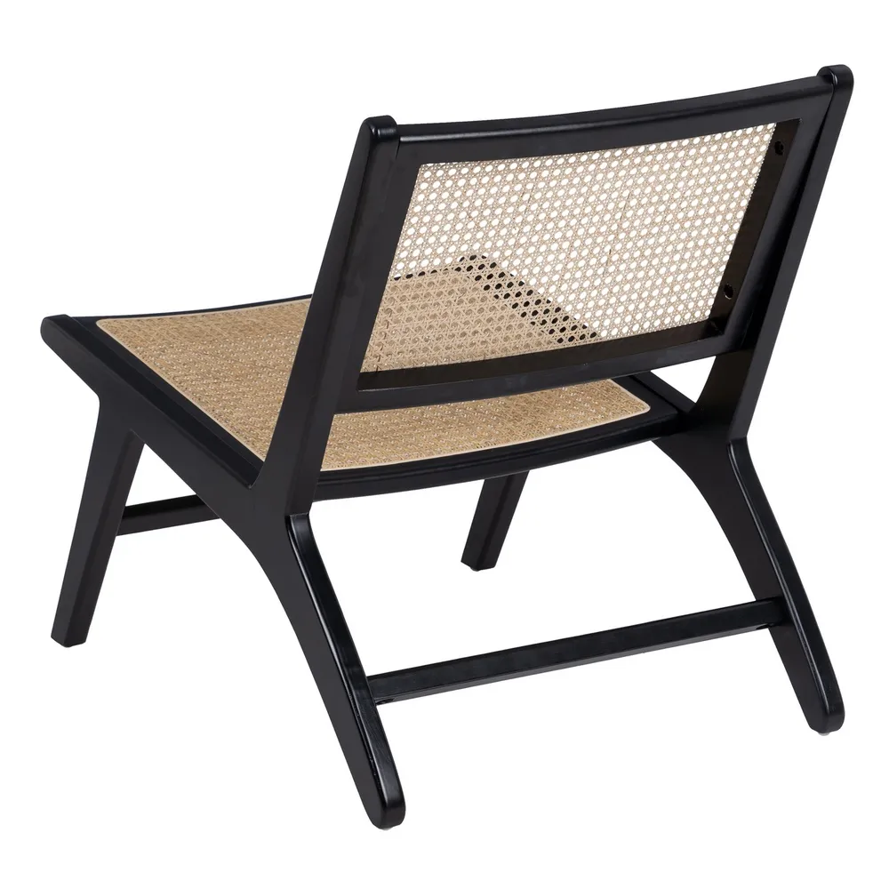Scaun lounge ratan si lemn | Stil boho-chic | Scaune moderne [4]