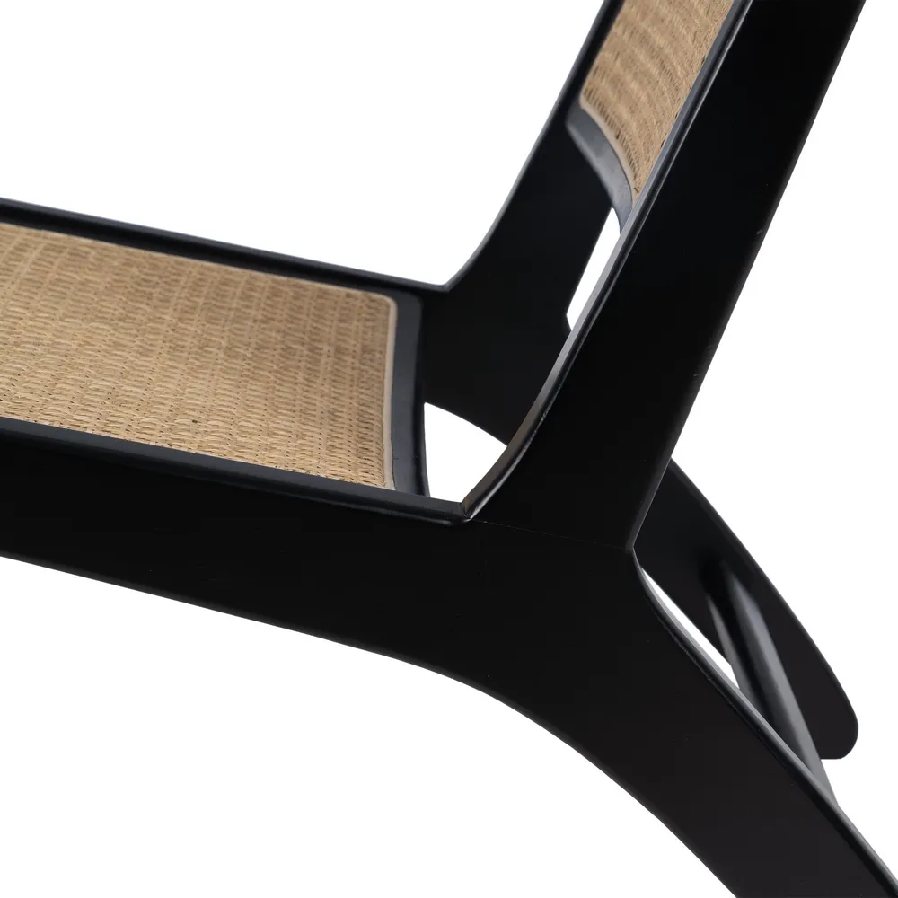 Scaun lounge ratan si lemn | Stil boho-chic | Scaune moderne [8]