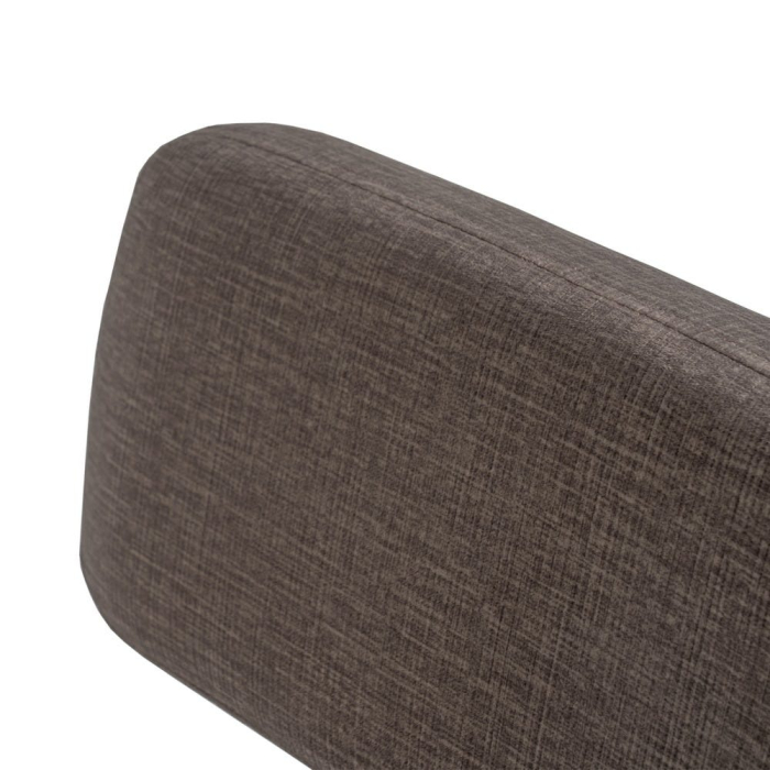 Scaunul lounge si HORECA tapitat din stofa gri cu picioare metalice 58x59x71 cm [7]