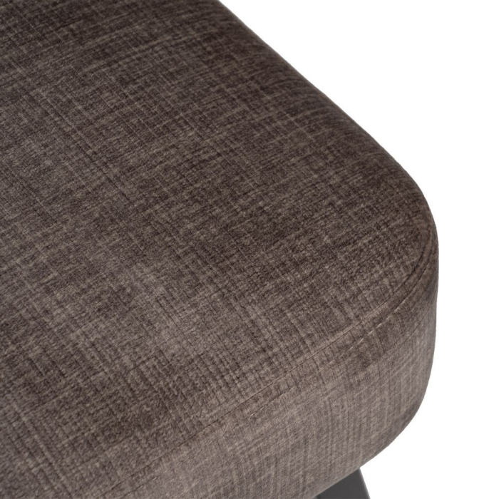 Scaunul lounge si HORECA tapitat din stofa gri cu picioare metalice 58x59x71 cm [9]