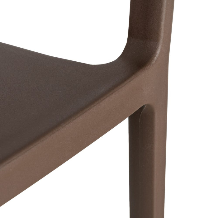 Scaun grădină plastic și frânghie maro [9]