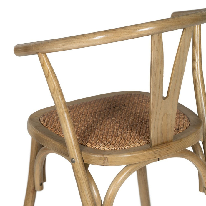 Scaun maro lemn si ratan|Scaune elegante pentru interioare rustice [12]