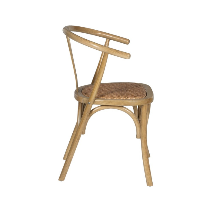 Scaun maro lemn si ratan|Scaune elegante pentru interioare rustice [4]