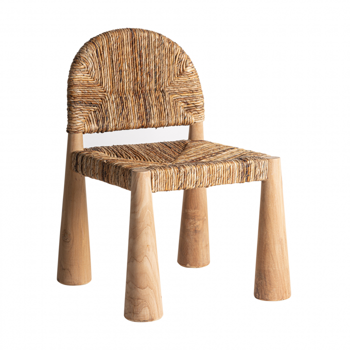 Scaun lemn tec natural|Scaune dining naturale [1]