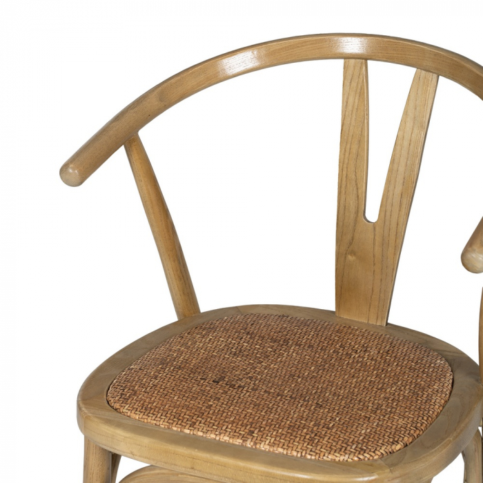 Scaun maro lemn si ratan|Scaune elegante pentru interioare rustice [6]