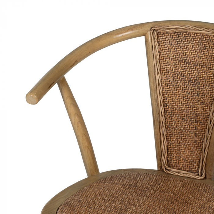 Scaun maro lemn si ratan|Scaune elegante pentru interioare rustice [6]