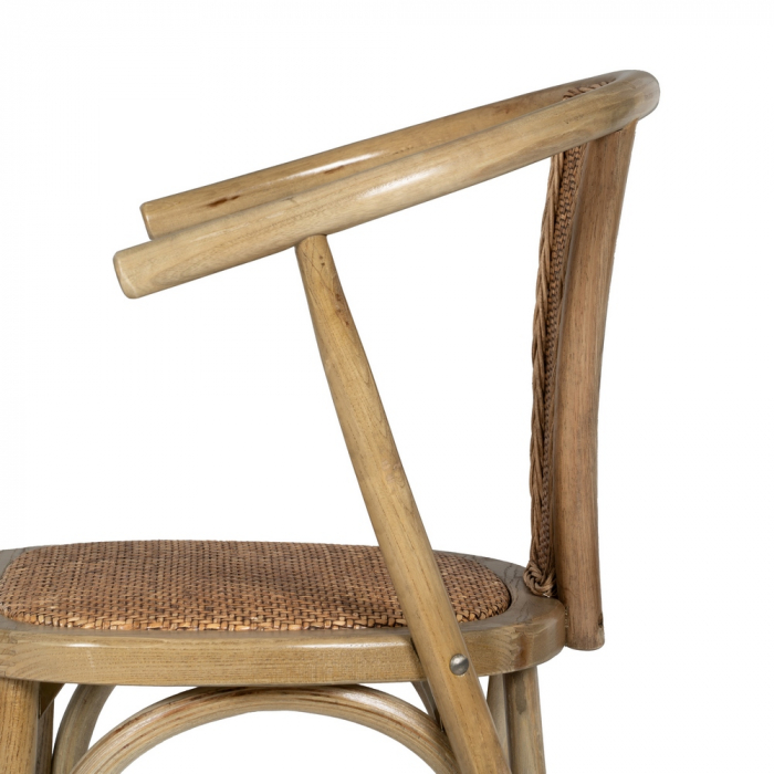 Scaun maro lemn si ratan|Scaune elegante pentru interioare rustice [7]
