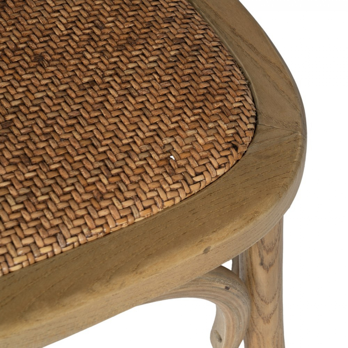 Scaun maro lemn si ratan|Scaune elegante pentru interioare rustice [9]