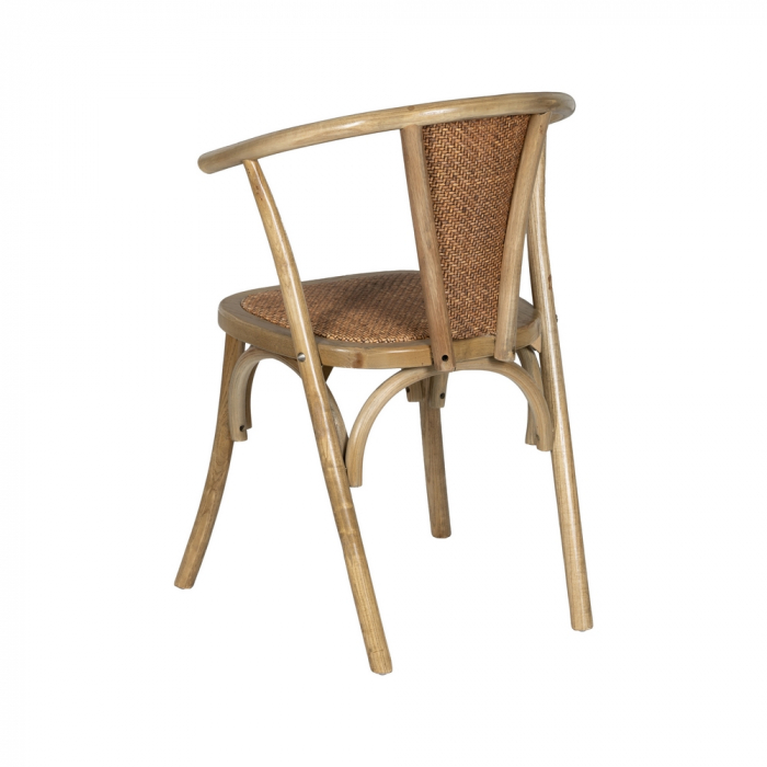 Scaun maro lemn si ratan|Scaune elegante pentru interioare rustice [4]