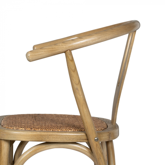 Scaun maro lemn si ratan|Scaune elegante pentru interioare rustice [7]
