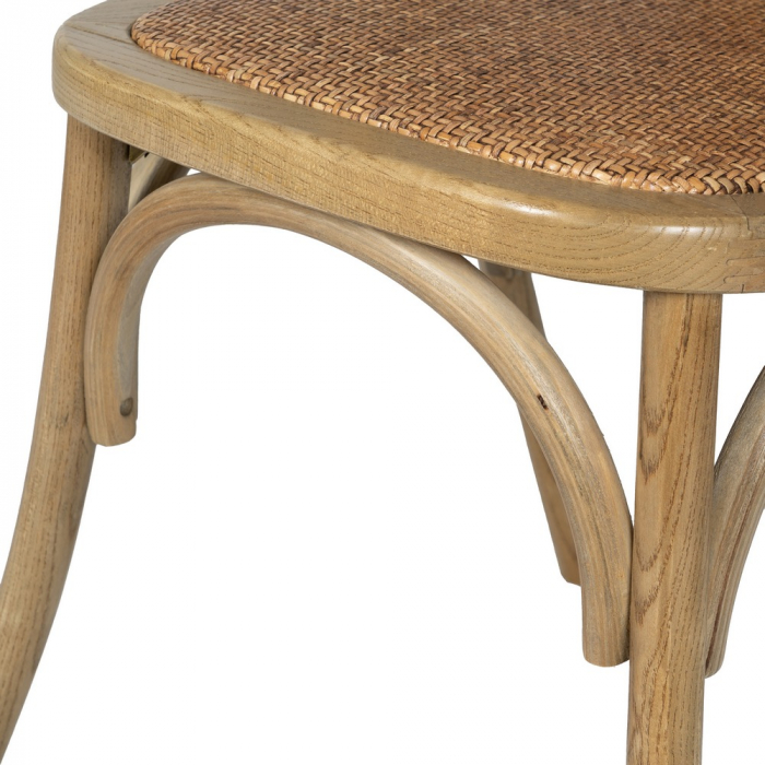 Scaun maro lemn si ratan|Scaune elegante pentru interioare rustice [10]