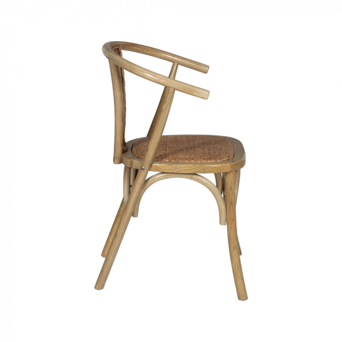 Scaun maro lemn si ratan|Scaune elegante pentru interioare rustice [3]