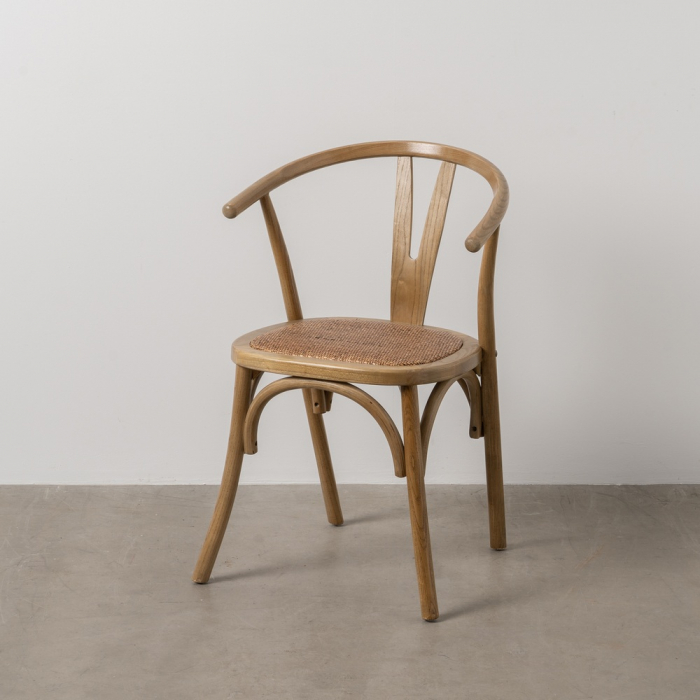 Scaun maro lemn si ratan|Scaune elegante pentru interioare rustice [1]