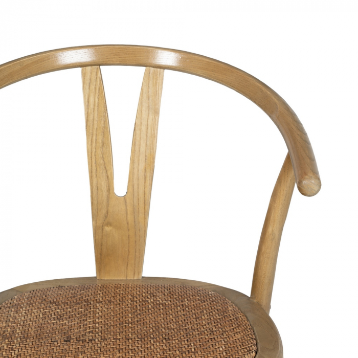 Scaun maro lemn si ratan|Scaune elegante pentru interioare rustice [5]