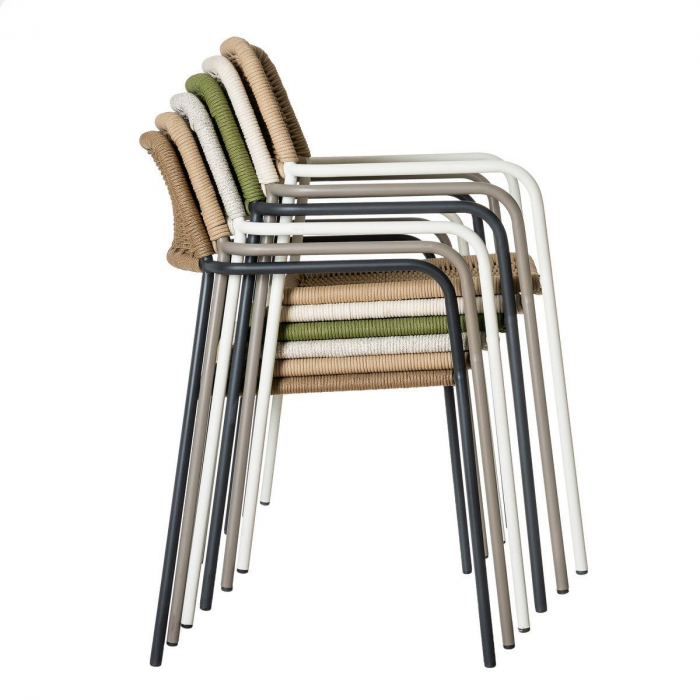 Scaun Milos White Beige – eleganță naturală și funcționalitate horeca în tonuri estivale [9]