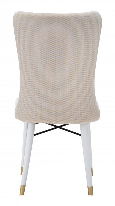Scaun Mimoza crem, stofa, lemn - CreativDeco.ro [8]