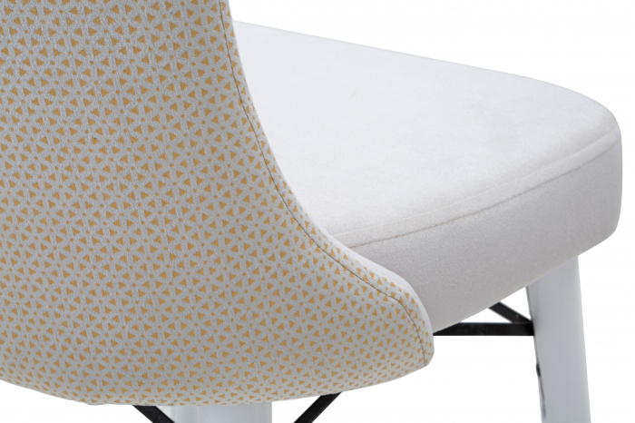 Scaun Mimoza crem, stofa, lemn - CreativDeco.ro [7]