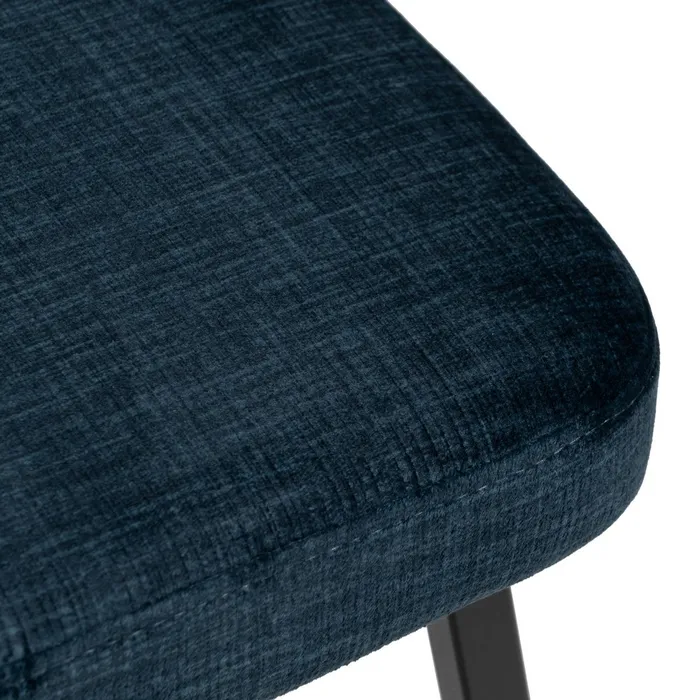 Scaun Modern Stofa Albastru, Metal Negru - creativdeco.ro [8]