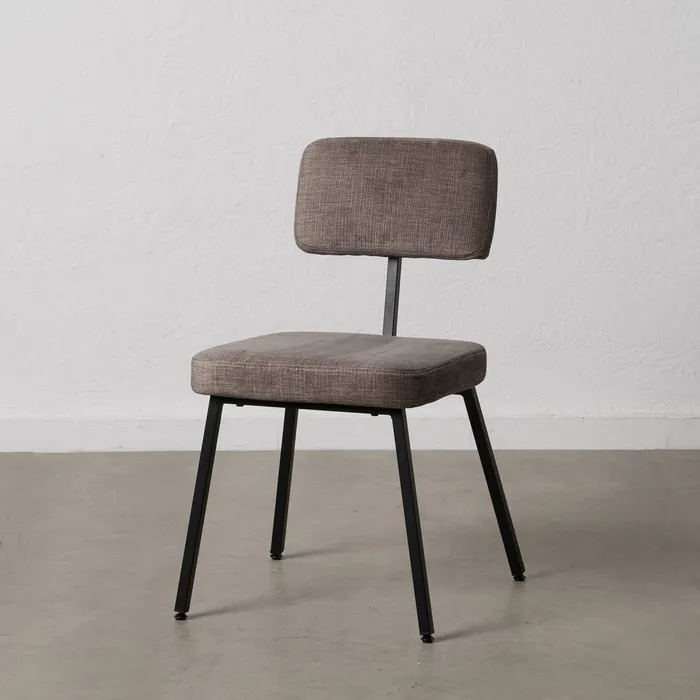 Scaun Modern Stofa Gri, Metal Negru - creativdeco.ro [2]