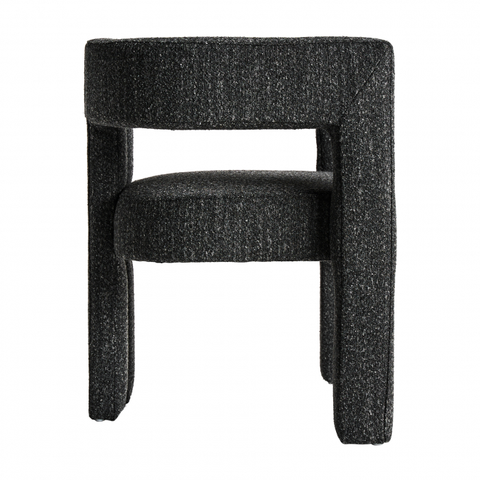 Scaun Art Deco bumbac bucle|Scaune negre elegante [3]