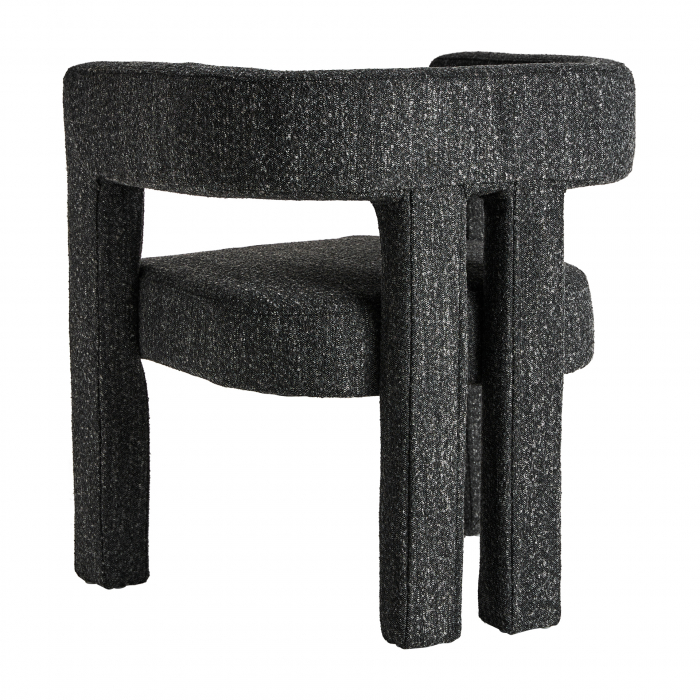 Scaun Art Deco bumbac bucle|Scaune negre elegante [4]