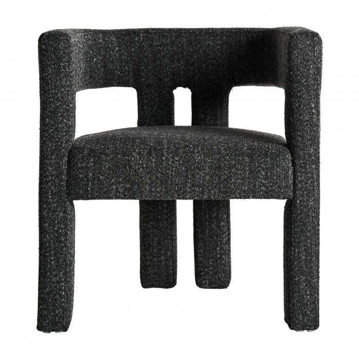 Scaun Art Deco bumbac bucle|Scaune negre elegante [2]