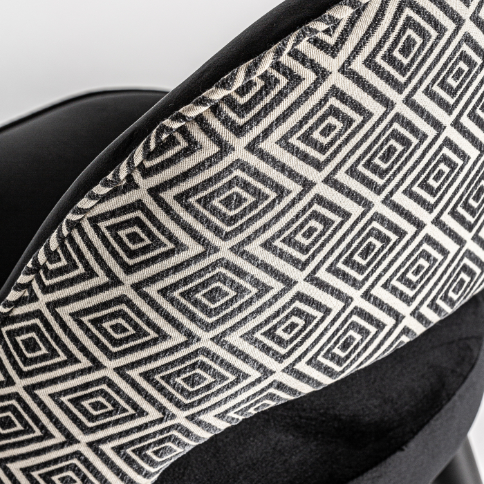 Scaun contemporan lemn negru catifea|Scaune moderne [8]