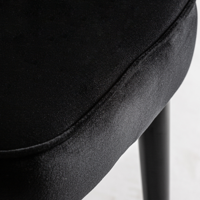 Scaun contemporan lemn negru catifea|Scaune moderne [5]