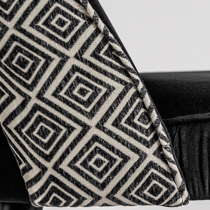 Scaun contemporan lemn negru catifea|Scaune moderne [7]
