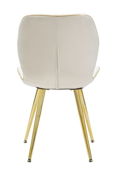 Scaun Paris, metal/catifea, crem/auriu, Mauro Ferretti [4]