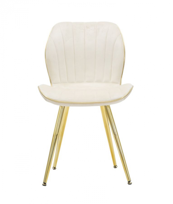 Scaun Paris, metal/catifea, crem/auriu, Mauro Ferretti [2]