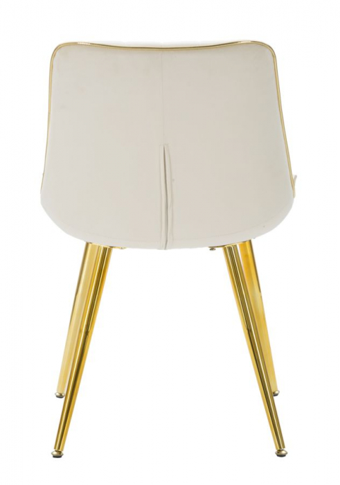 Scaun Paris, metal/catifea, crem/auriu, Mauro Ferretti [4]