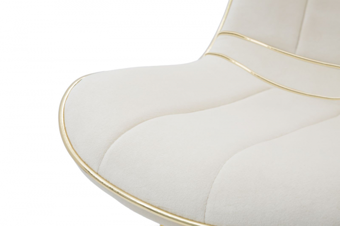 Scaun Paris, metal/catifea, crem/auriu, Mauro Ferretti [6]
