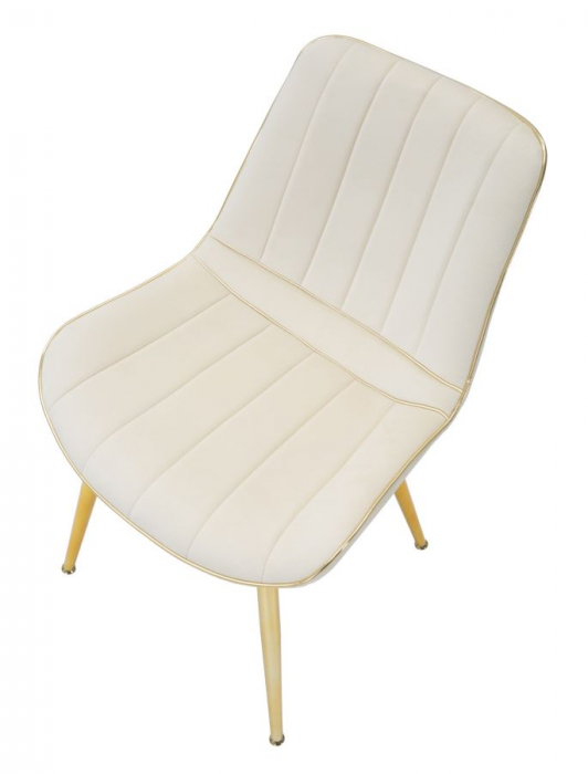 Scaun Paris, metal/catifea, crem/auriu, Mauro Ferretti [5]