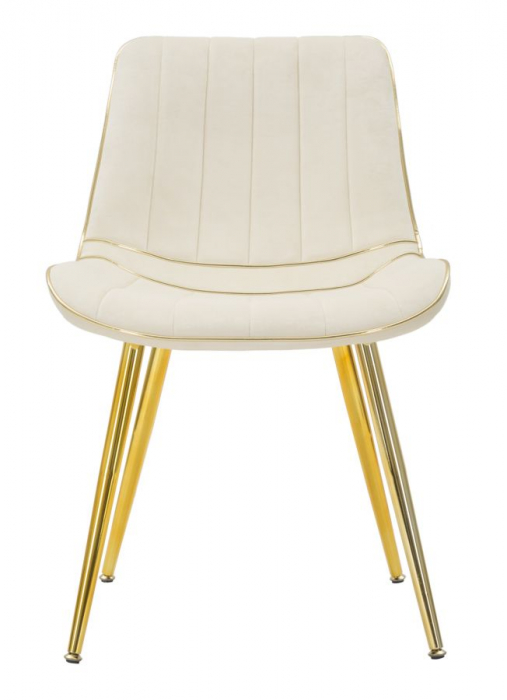 Scaun Paris, metal/catifea, crem/auriu, Mauro Ferretti [2]