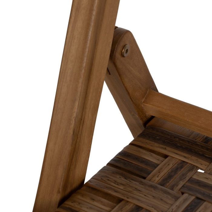 Scaun pliabil tec si abaca pentru interior si exterior acoperit|Scaune naturale pentru decoruri flexibile [10]