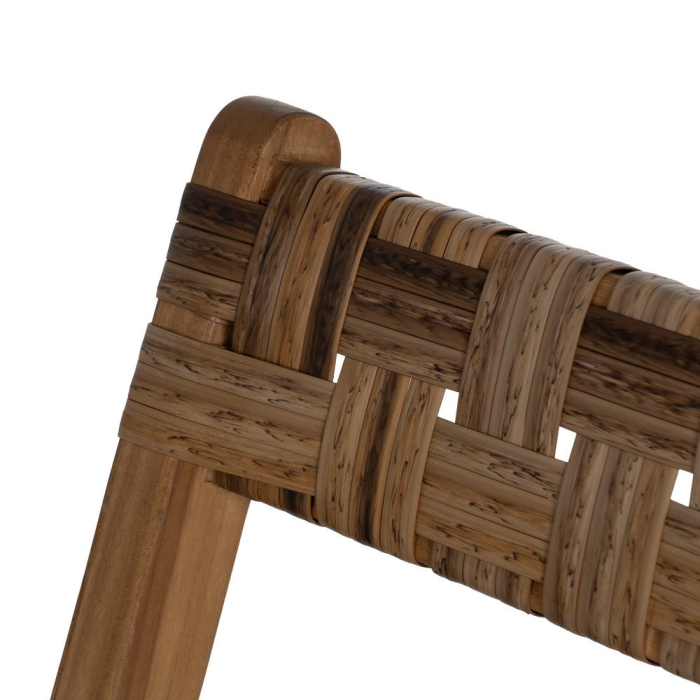 Scaun pliabil tec si abaca pentru interior si exterior acoperit|Scaune naturale pentru decoruri flexibile [8]