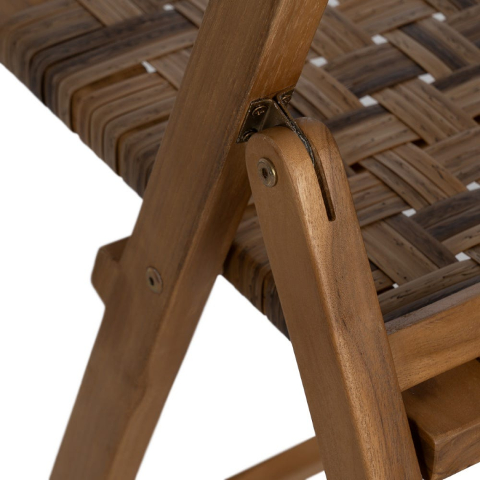 Scaun pliabil tec si abaca pentru interior si exterior acoperit|Scaune naturale pentru decoruri flexibile [11]
