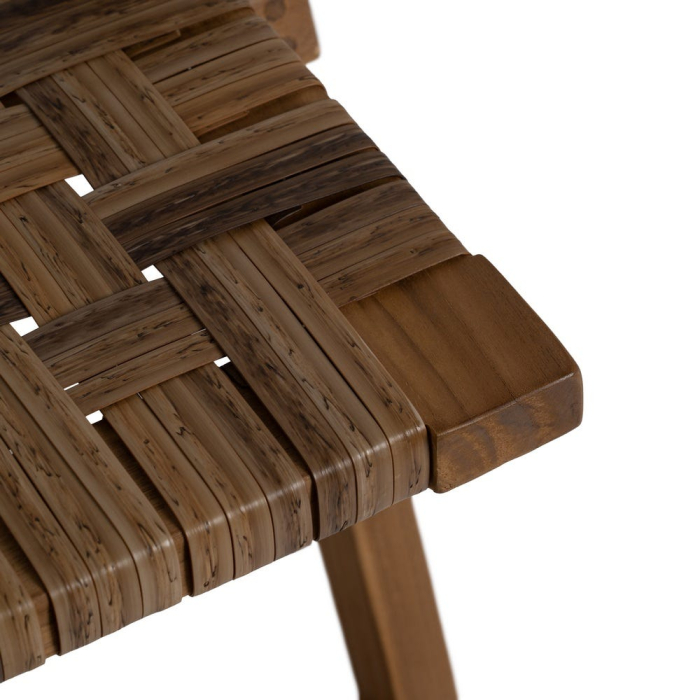 Scaun pliabil tec si abaca pentru interior si exterior acoperit|Scaune naturale pentru decoruri flexibile [9]