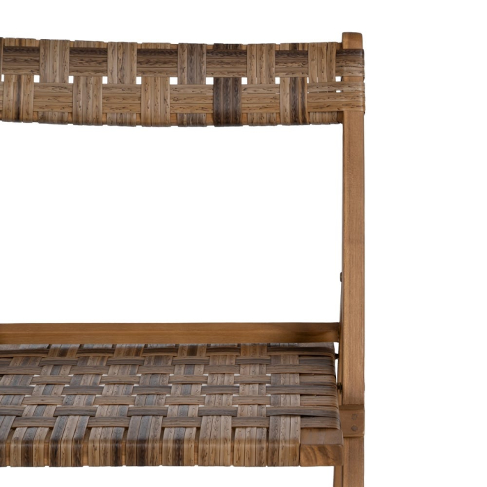 Scaun pliabil tec si abaca pentru interior si exterior acoperit|Scaune naturale pentru decoruri flexibile [6]
