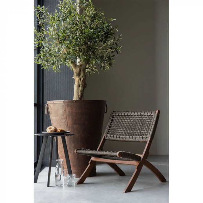 Scaun relaxare pliabil Mesh Chair Folding lemn acacia maro [2]