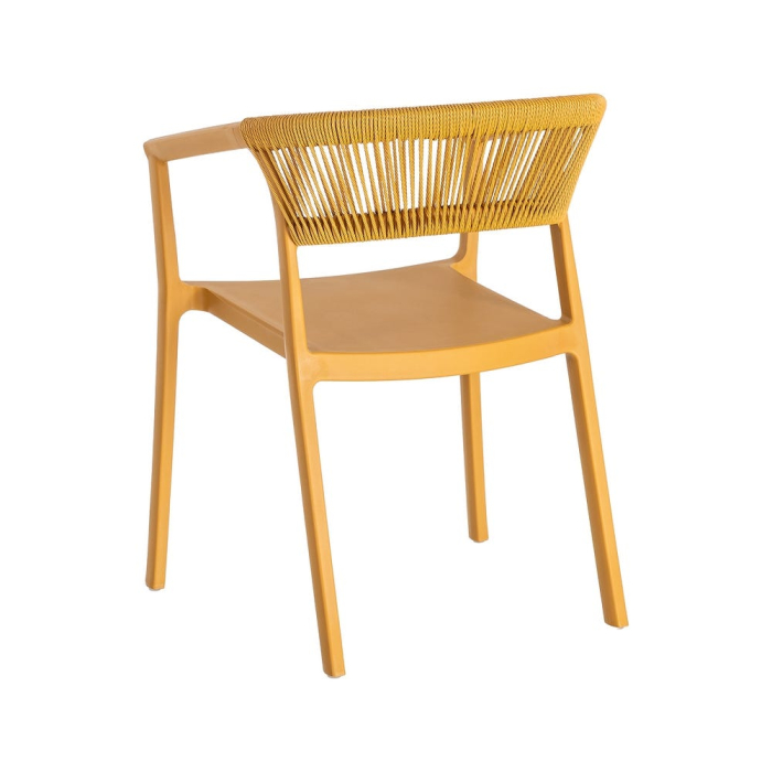 Scaun grădină plastic și frânghie portocaliu [4]