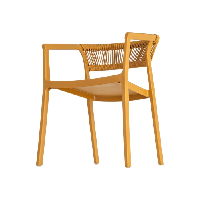 Scaun grădină plastic și frânghie portocaliu [7]