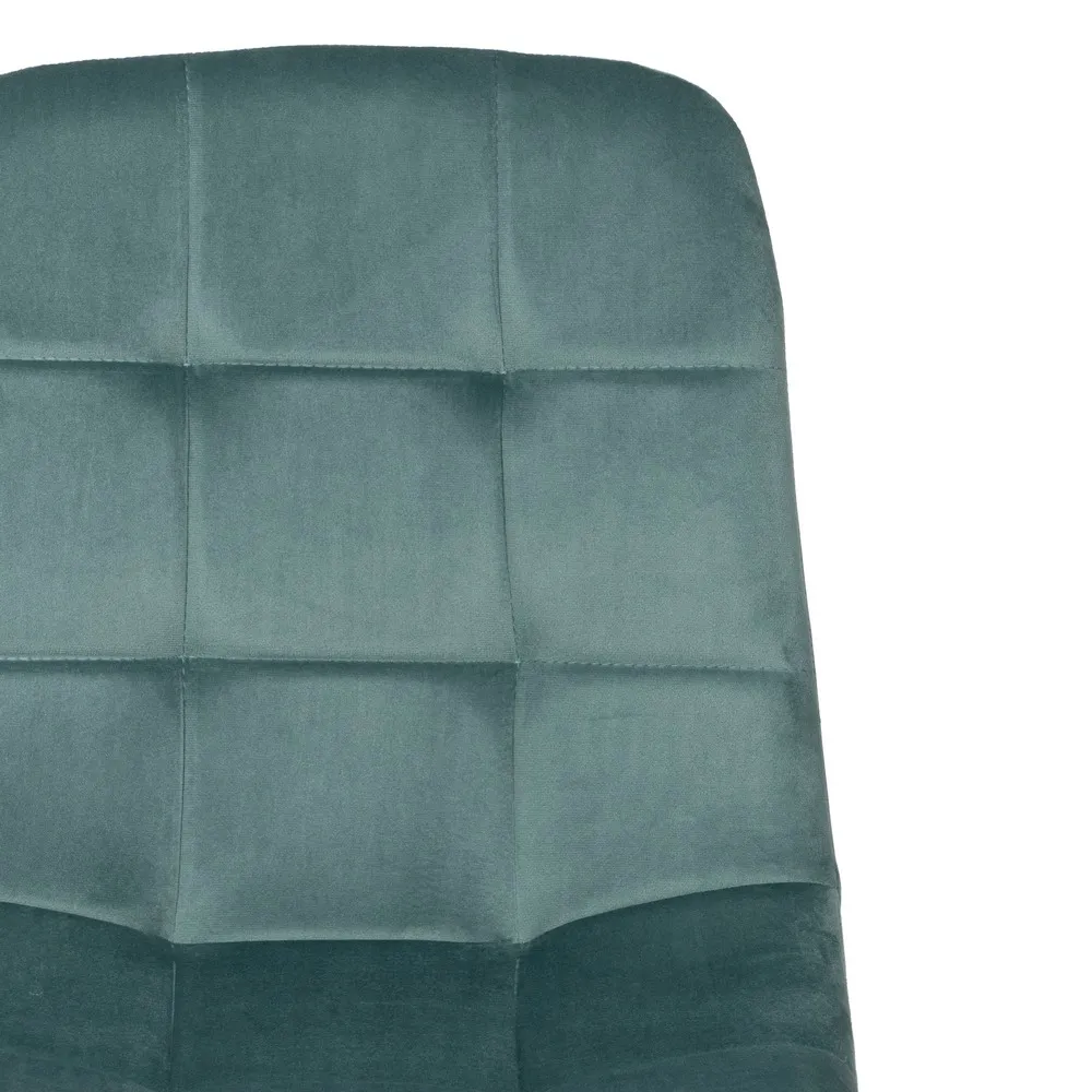 Scaun Q-Line Aquamarine Negru, Catifea Metal - CreativDeco.ro [5]